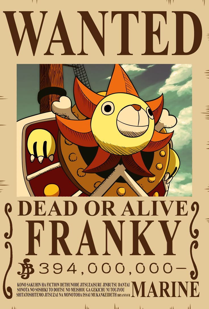 Franky Bounty Poster Latest